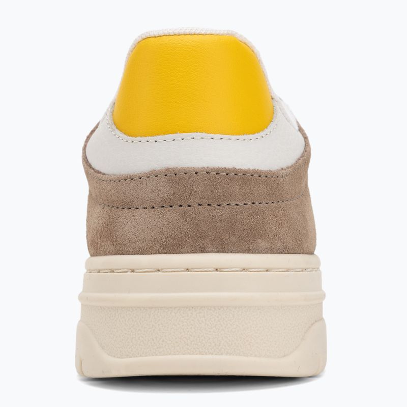 Dámské boty Tommy Hilfiger Sporty Cupsole Tumbled Leather coastal taupe/ecru/yellow 6