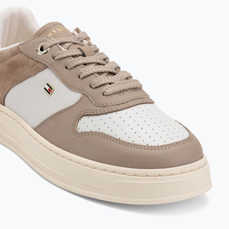 Dámské boty Tommy Hilfiger Sporty Cupsole Tumbled Leather coastal taupe/ecru/yellow 7