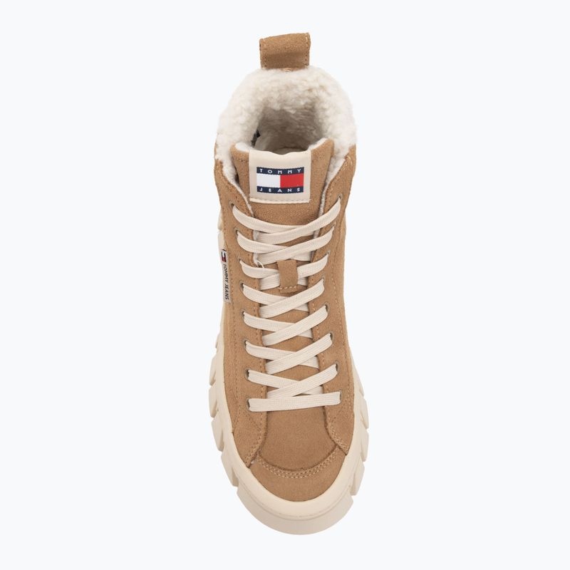 Dámské boty Tommy Jeans Vulc Flatform Suede Wl bronze twist 5