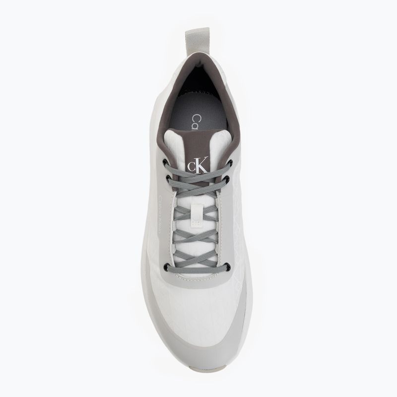 Dámské boty Calvin Klein Chunky Runner Laceup Mix Aop white/granite road/granite gray 5