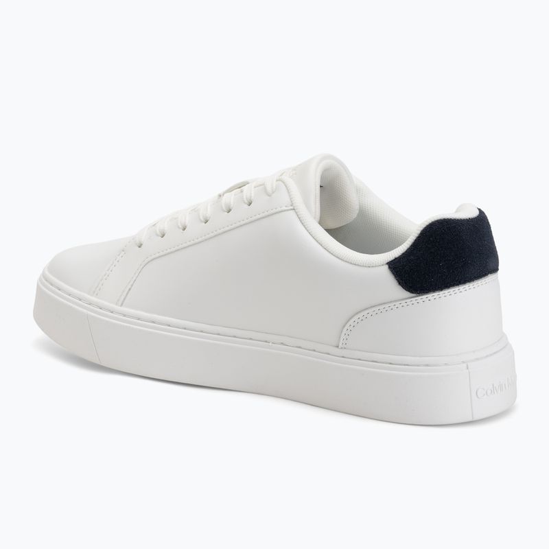 Pánské boty Calvin Klein YM0YM01435 Classic Cupsole Laceup Leather bright white/navy 3