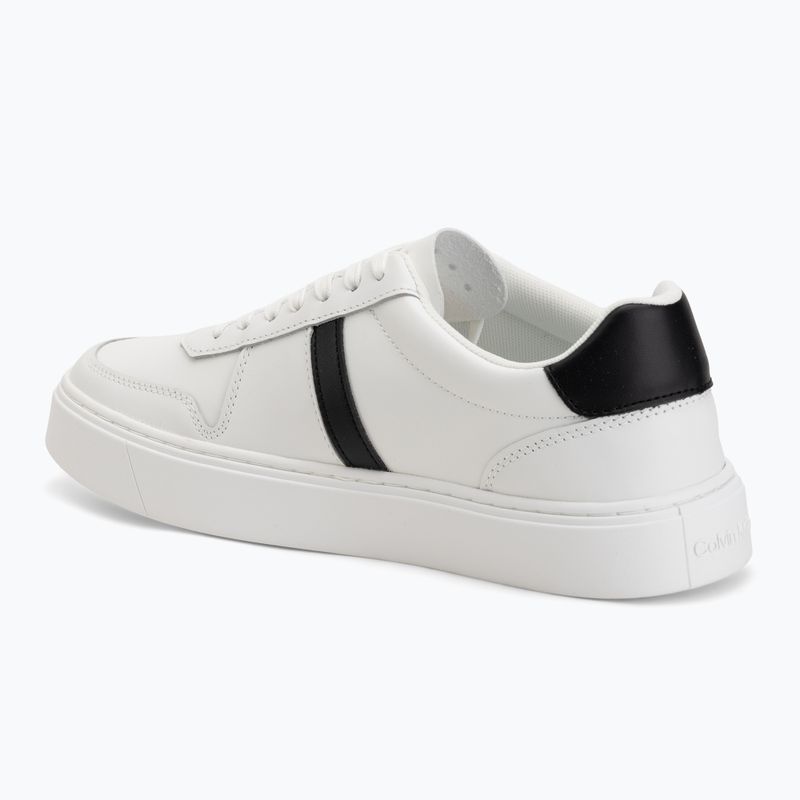 Pánské boty Calvin Klein HM0HM02237 Classic Cups Lace Leather EMB Tongue bright white/black 3