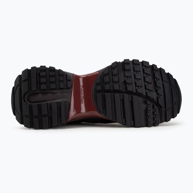 Dámské boty Calvin Klein HW0HW02999 Hike Runner Organza Met Leather bordeaux/rhubarb 4
