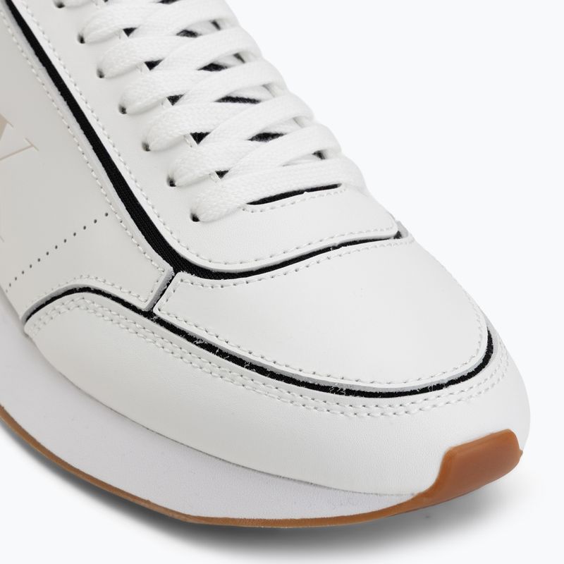 Dámské boty Calvin Klein HW0HW02994 Retro Runner Sock Patch Leather bright white/black 7