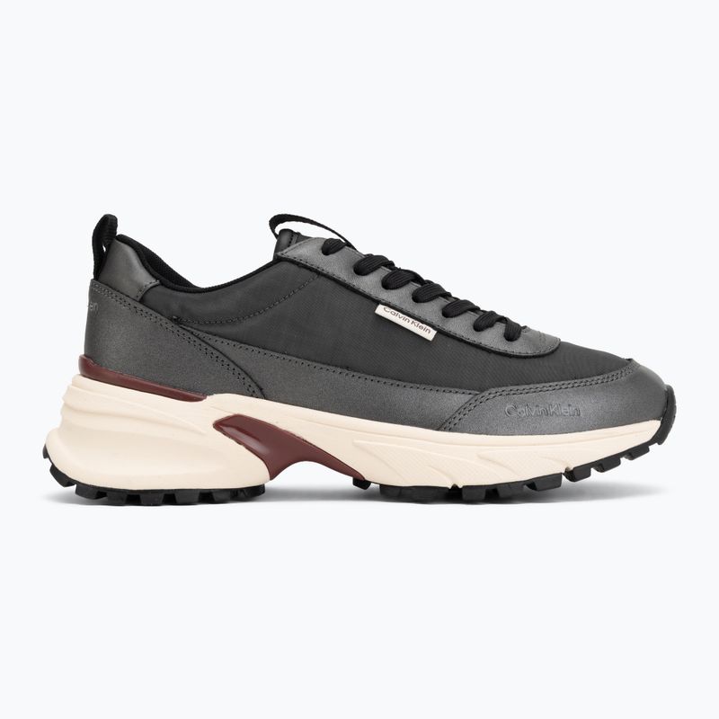 Dámské boty Calvin Klein HW0HW02999 Hike Runner Organza Met Leather gun metal/bordeaux 2