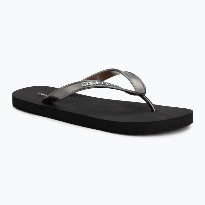 Dámské žabky Calvin Klein HW0HW02956 Tpu Metallic triple black