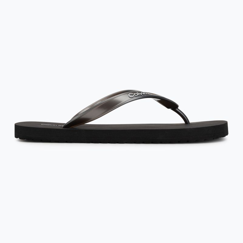 Dámské žabky Calvin Klein HW0HW02956 Tpu Metallic triple black 2