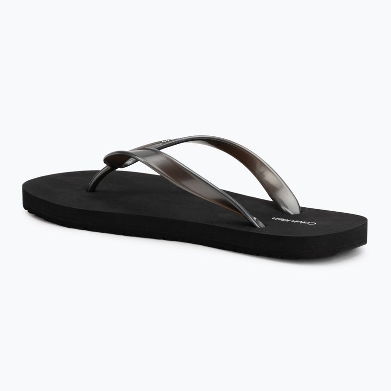 Dámské žabky Calvin Klein HW0HW02956 Tpu Metallic triple black 3