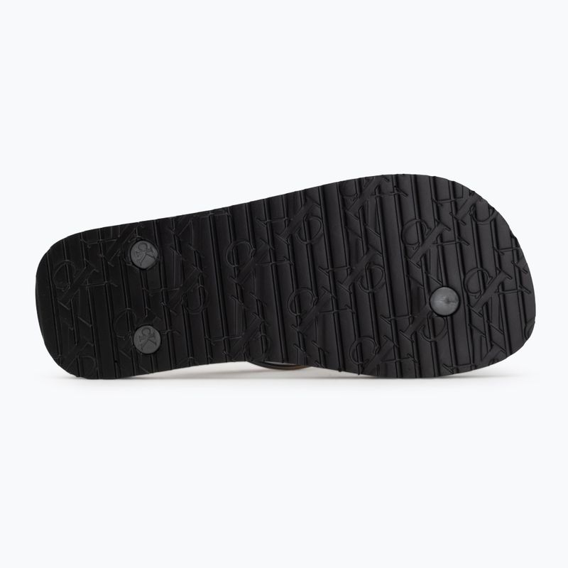 Dámské žabky Calvin Klein HW0HW02956 Tpu Metallic triple black 4