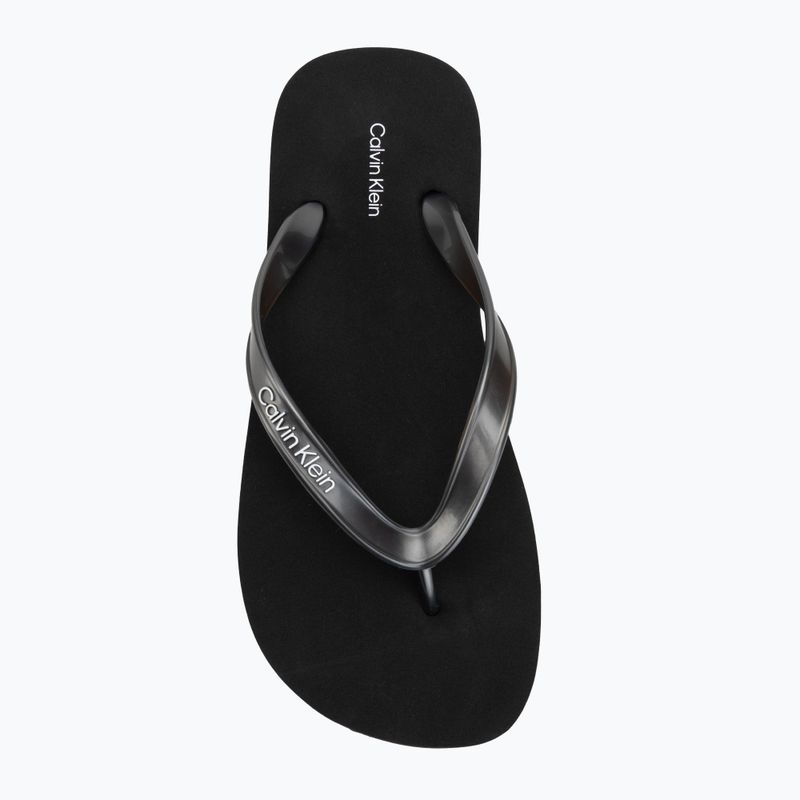 Dámské žabky Calvin Klein HW0HW02956 Tpu Metallic triple black 5