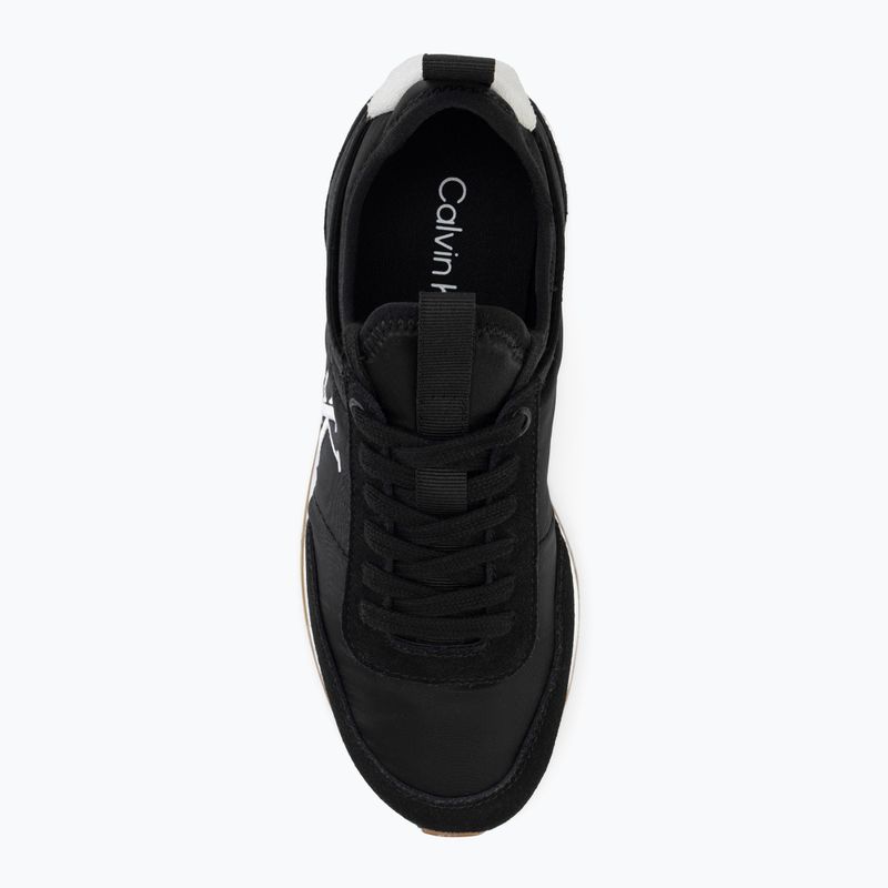 Dámské boty Calvin Klein YW0YW02060 Retro Runner Sock Laceup Mix Mat black/bright white 5
