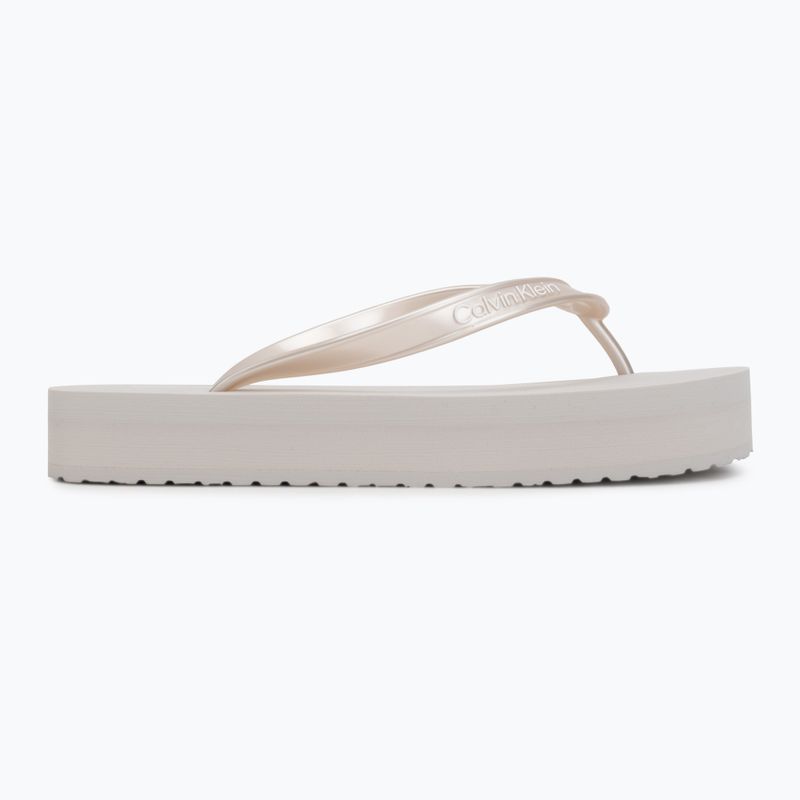 Dámské žabky Calvin Klein HW0HW03120 Flatform silver 2
