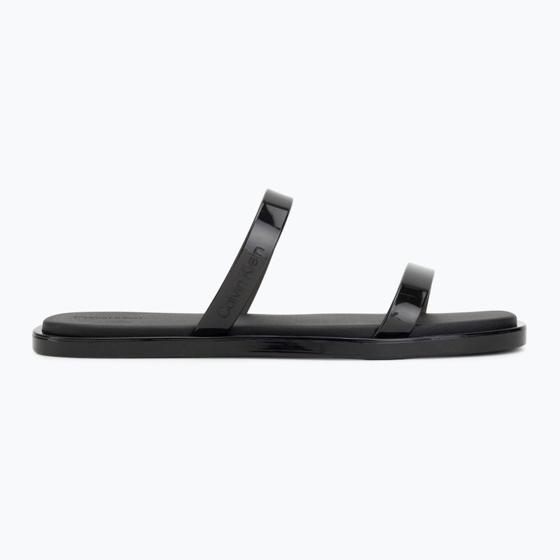 Dámské nazouváky Calvin Klein HW0HW02963 Jelly Doub Bar Shiny triple black 2