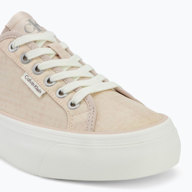 Dámské boty Calvin Klein HW0HW02970 Vulc Flatf Laceup Ripst whisper pink/key largo 7