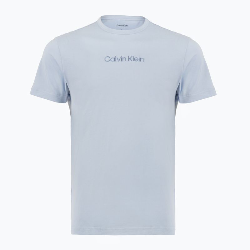 Pánské pyžamo Calvin Klein LV00NM2900 breezy blue top w/diamond logo 3