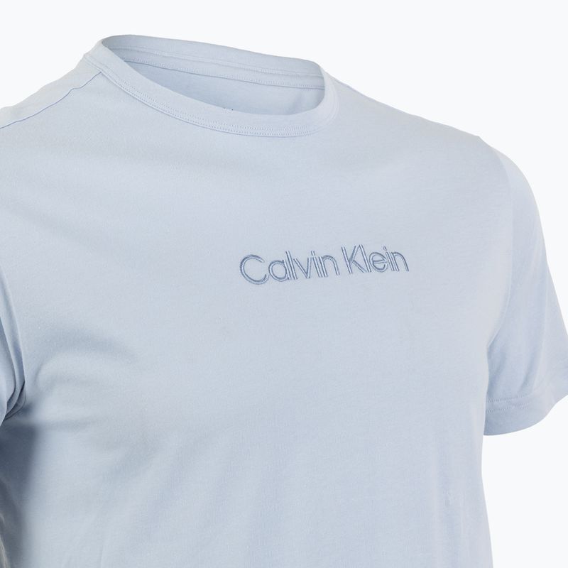 Pánské pyžamo Calvin Klein LV00NM2900 breezy blue top w/diamond logo 5