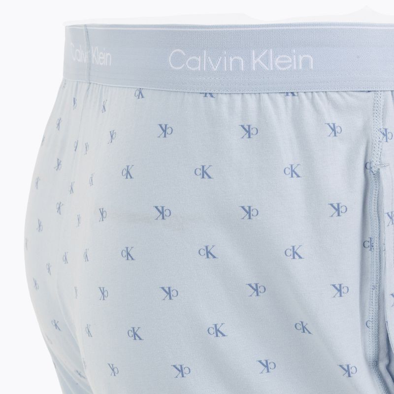 Pánské pyžamo Calvin Klein LV00NM2900 breezy blue top w/diamond logo 8