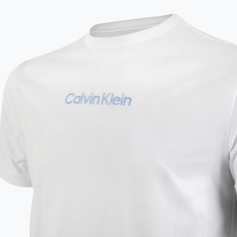 Pánské pyžamo Calvin Klein LV00NM2903 classic white top/vertical boardway 5