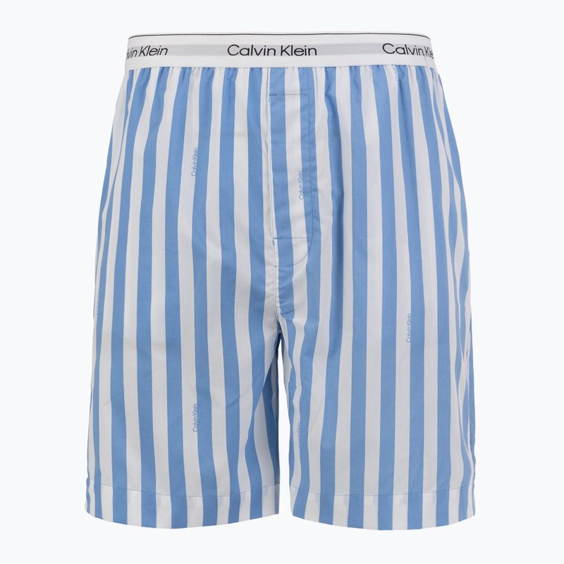 Pánské pyžamo Calvin Klein LV00NM2903 classic white top/vertical boardway 6