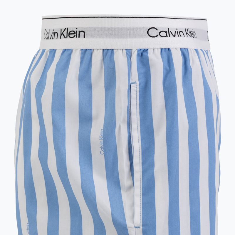 Pánské pyžamo Calvin Klein LV00NM2903 classic white top/vertical boardway 8