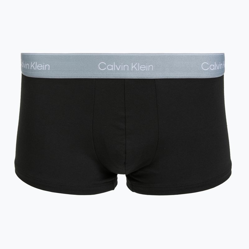 Pánské boxerky Calvin Klein LV00NB4390 Low Rise Trunk 5 pairs black wb/blue descent wb/green bi/khaki 2