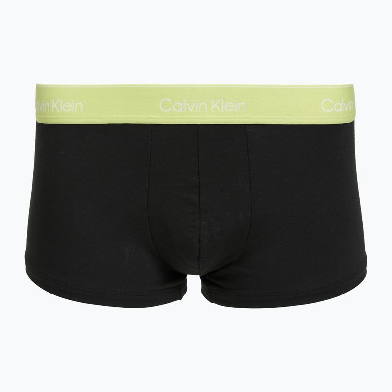 Pánské boxerky Calvin Klein LV00NB4390 Low Rise Trunk 5 pairs black wb/blue descent wb/green bi/khaki 3