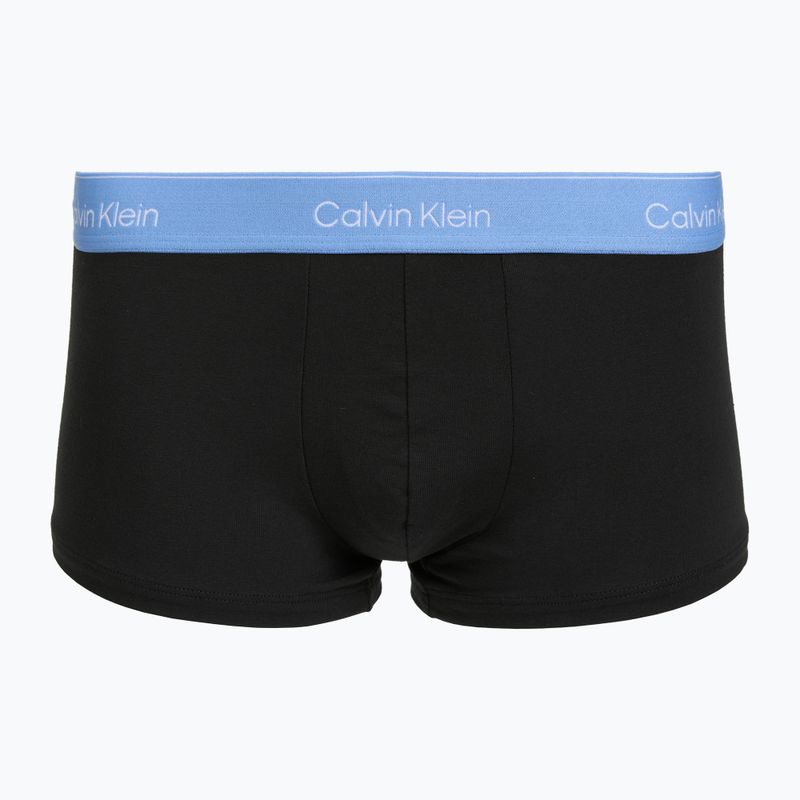 Pánské boxerky Calvin Klein LV00NB4390 Low Rise Trunk 5 pairs black wb/blue descent wb/green bi/khaki 4