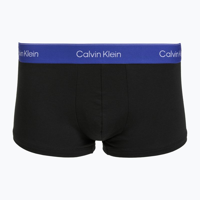 Pánské boxerky Calvin Klein LV00NB4390 Low Rise Trunk 5 pairs black wb/blue descent wb/green bi/khaki 5