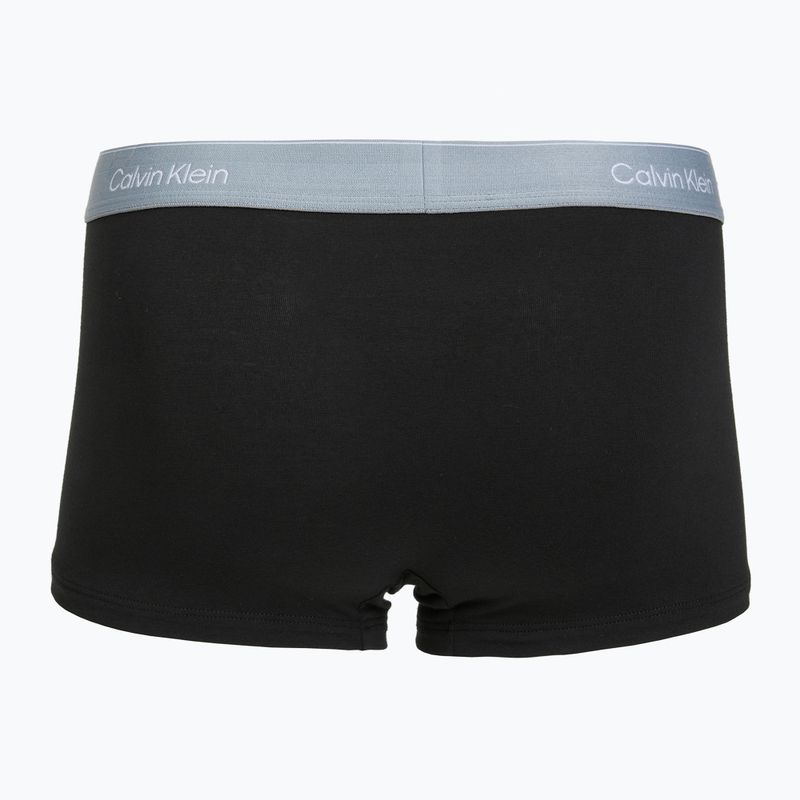 Pánské boxerky Calvin Klein LV00NB4390 Low Rise Trunk 5 pairs black wb/blue descent wb/green bi/khaki 7