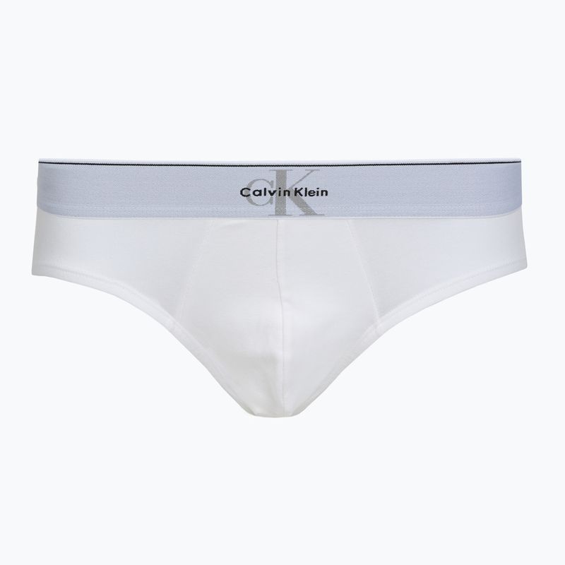 Pánské slipy Calvin Klein LV00NB4471 Hip Brief 3 pairs black/misty grey/white 2