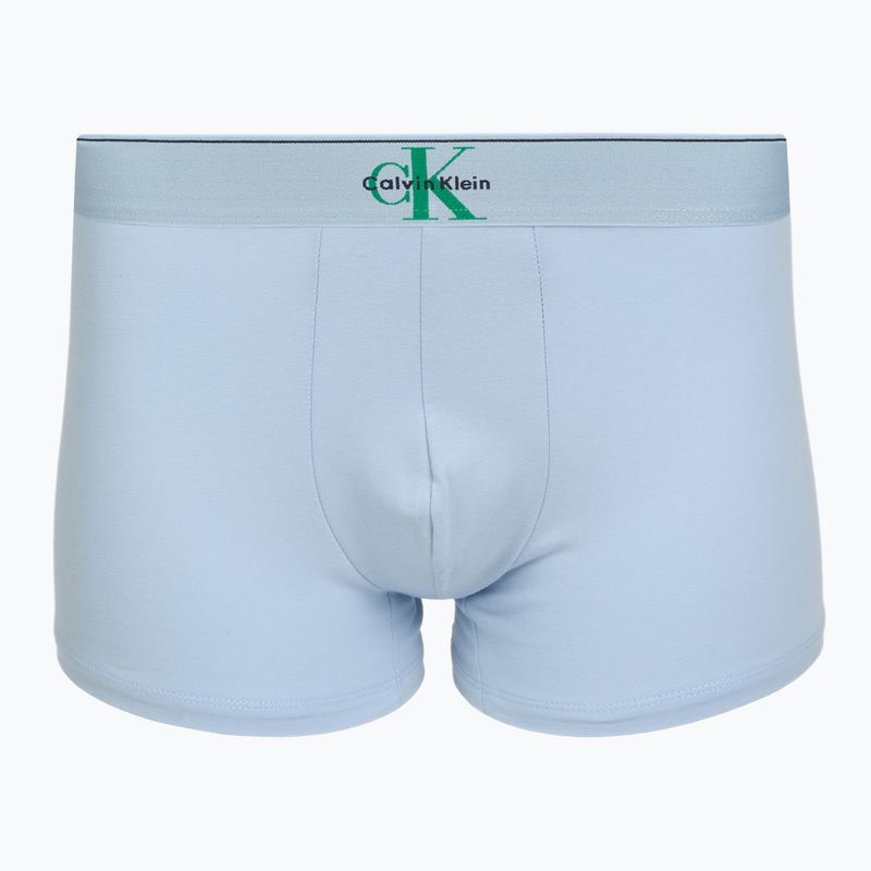 Pánské boxerky Calvin Klein LV00NB4472 Trunk 3 pairs shoreline/mardi gras green/cent s 2