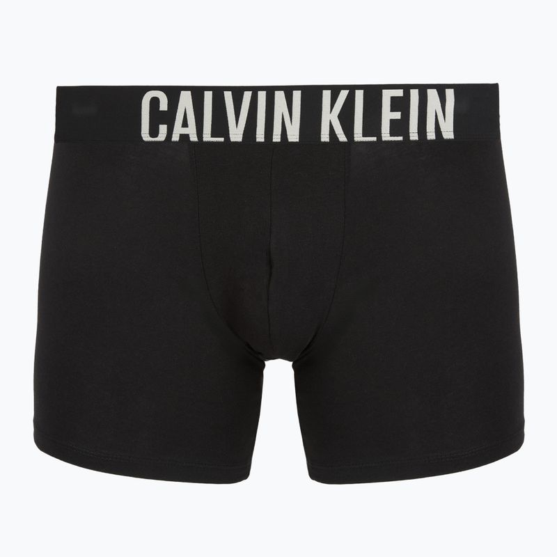 Boxerky Calvin Klein 000NB3609A Boxer Brief 3 pairs black with oatmeal logo/black with age 2