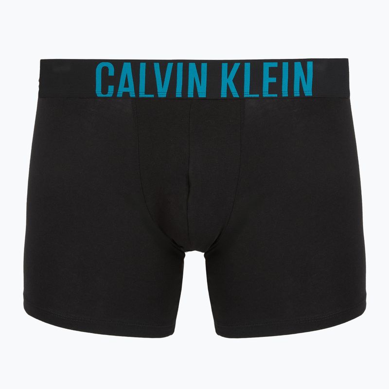Boxerky Calvin Klein 000NB3609A Boxer Brief 3 pairs black with oatmeal logo/black with age 3