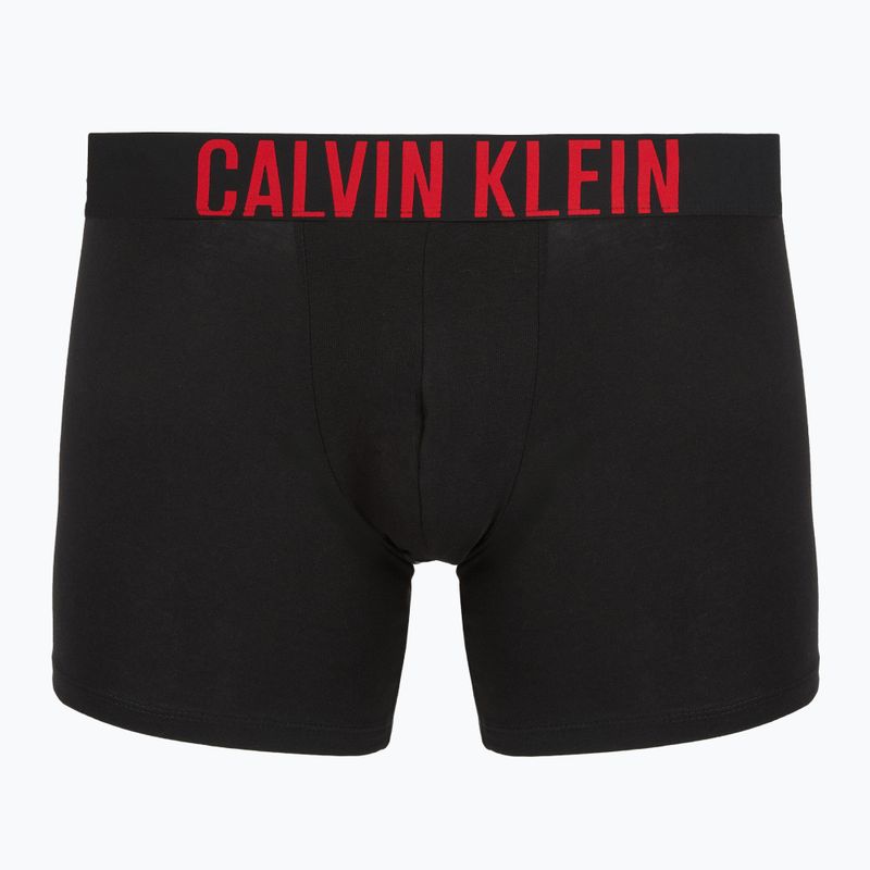 Boxerky Calvin Klein 000NB3609A Boxer Brief 3 pairs black with oatmeal logo/black with age 4