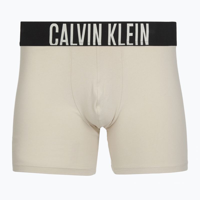Boxerky Calvin Klein 000NB3609A Boxer Brief 3 pairs oatmeal/aged redwood/bright turquoise 2