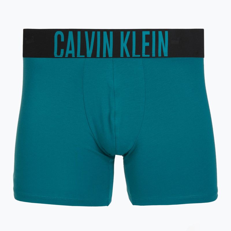 Boxerky Calvin Klein 000NB3609A Boxer Brief 3 pairs oatmeal/aged redwood/bright turquoise 3