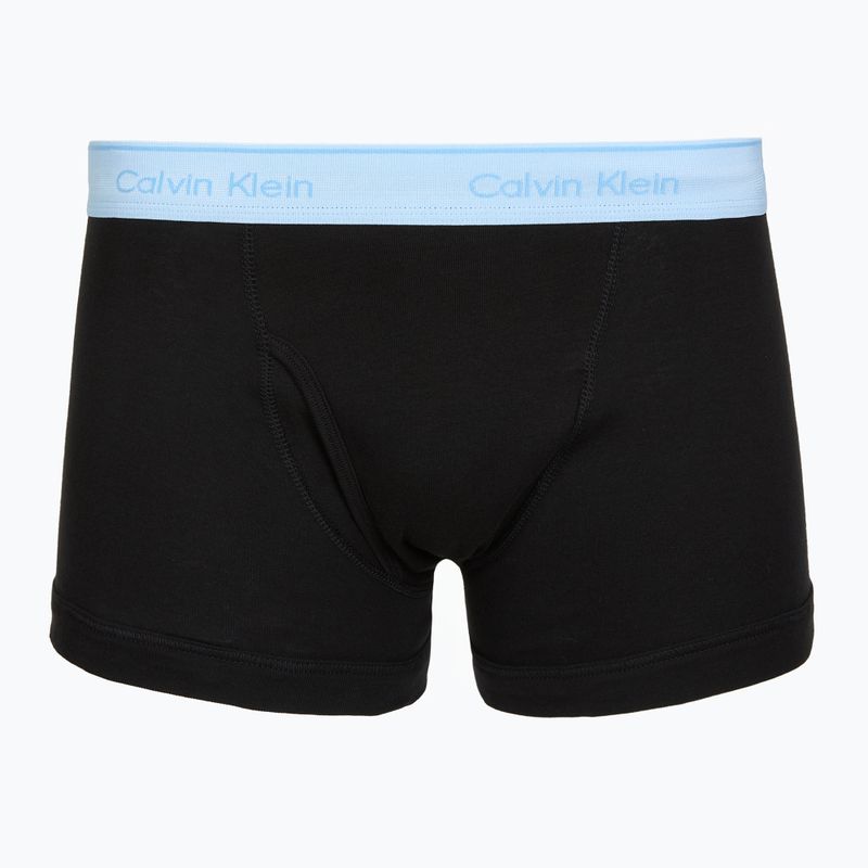 Boxerky Calvin Klein LV00NB1897 Trunk 5 pairs of black bodies with black/misty grey/purple 2
