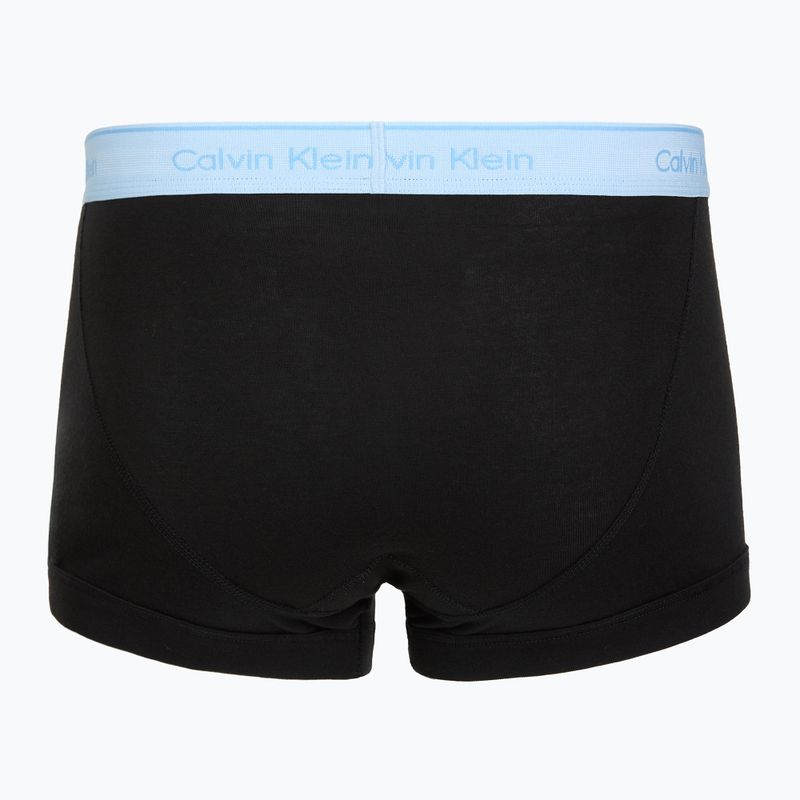 Boxerky Calvin Klein LV00NB1897 Trunk 5 pairs of black bodies with black/misty grey/purple 3