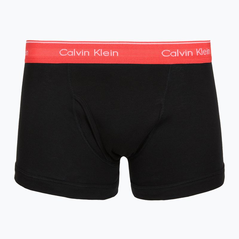 Boxerky Calvin Klein LV00NB1897 Trunk 5 pairs of black bodies with black/misty grey/purple 5