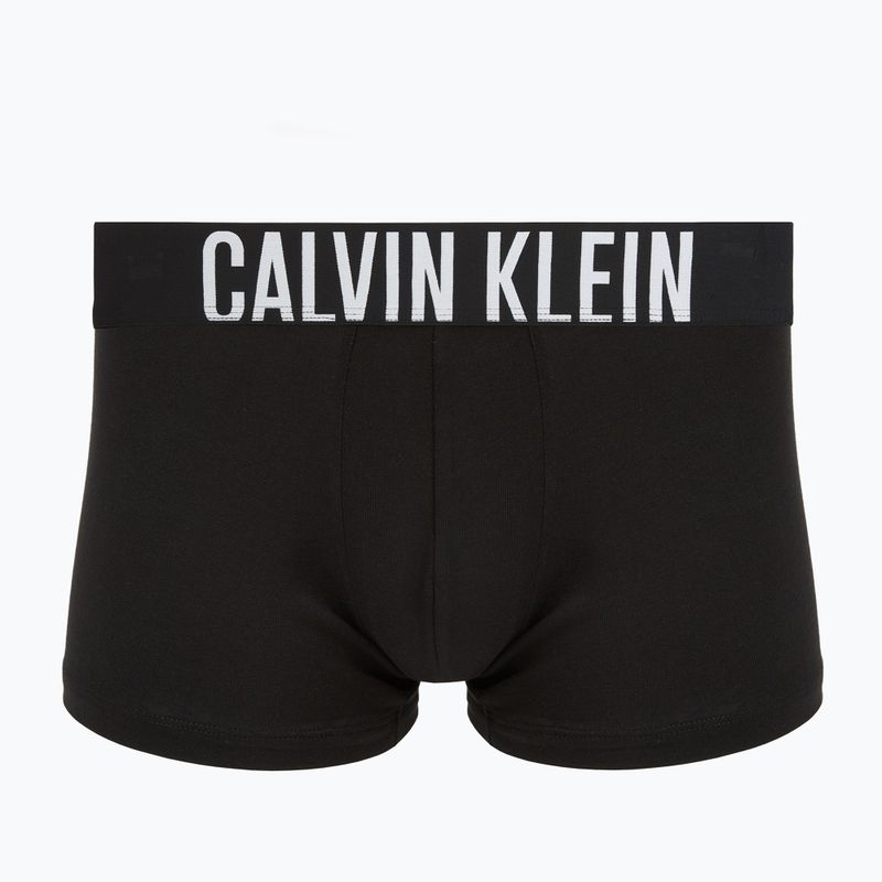 Pánské boxerky Calvin Klein 000NB3608A Trunk 3 pairs black with harbor mist logo/ black with 2
