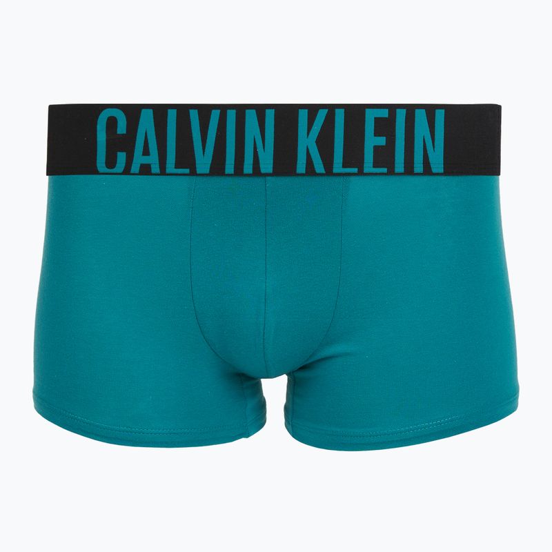 Pánské boxerky Calvin Klein 000NB3608A Trunk 3 páry oatmeal/aged redwood/bright turquoi 3