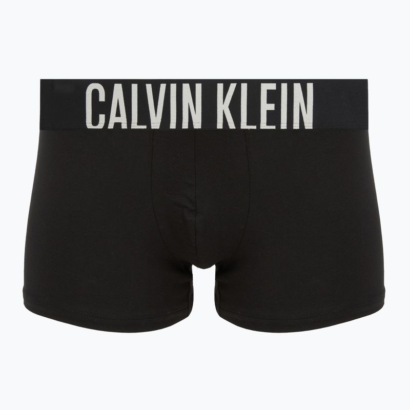 Pánské boxerky Calvin Klein 000NB3608A Trunk 3 páry černé s/oatmeal logem/černé s/age 2