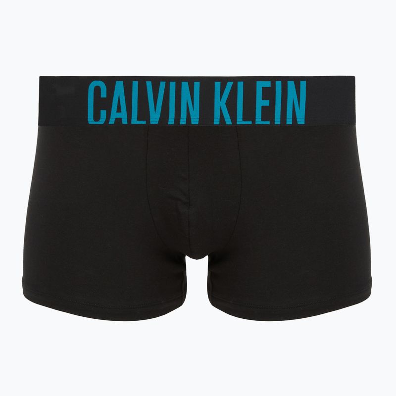 Pánské boxerky Calvin Klein 000NB3608A Trunk 3 páry černé s/oatmeal logem/černé s/age 3