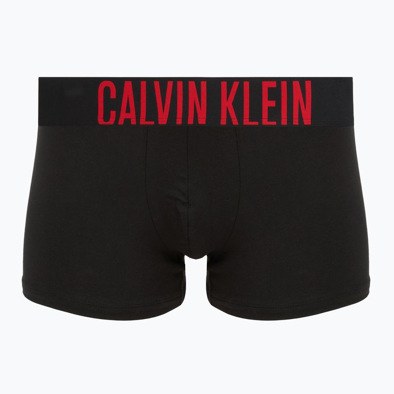Pánské boxerky Calvin Klein 000NB3608A Trunk 3 páry černé s/oatmeal logem/černé s/age 4
