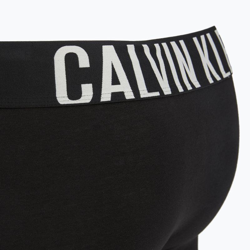 Pánské boxerky Calvin Klein 000NB3608A Trunk 3 páry černé s/oatmeal logem/černé s/age 6