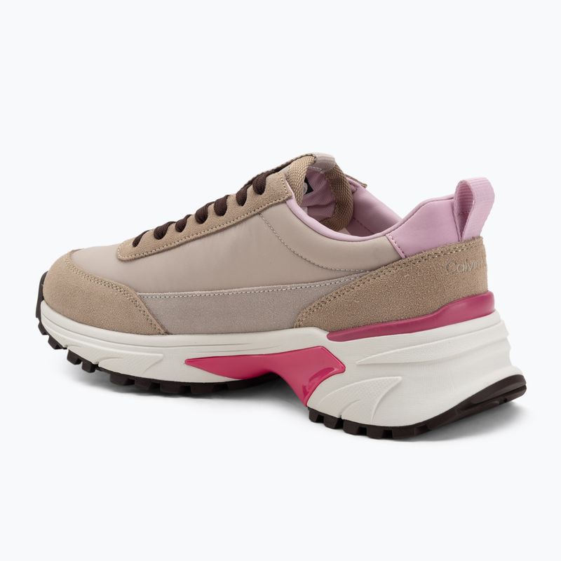 Dámské boty Calvin Klein YW0YW02075 Hike Runner MG Nylon Mix chateau/silver mink/pink 3