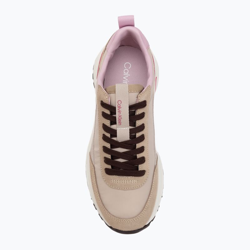 Dámské boty Calvin Klein YW0YW02075 Hike Runner MG Nylon Mix chateau/silver mink/pink 5
