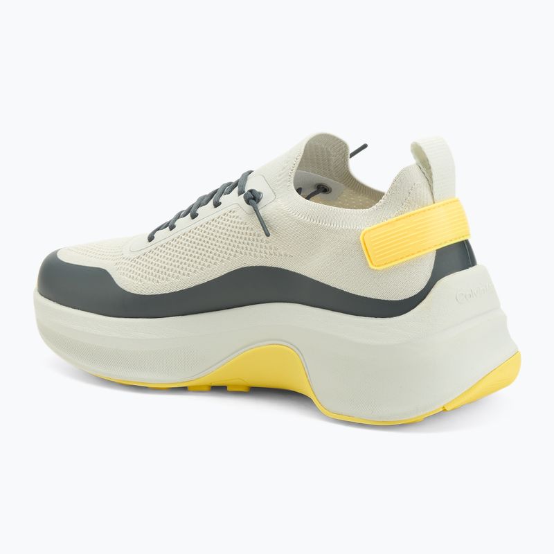 Pánské boty Calvin Klein YM0YM01457 Chunky Runner Lace Up Sock Knit vaporous white/coal/buttercup 3