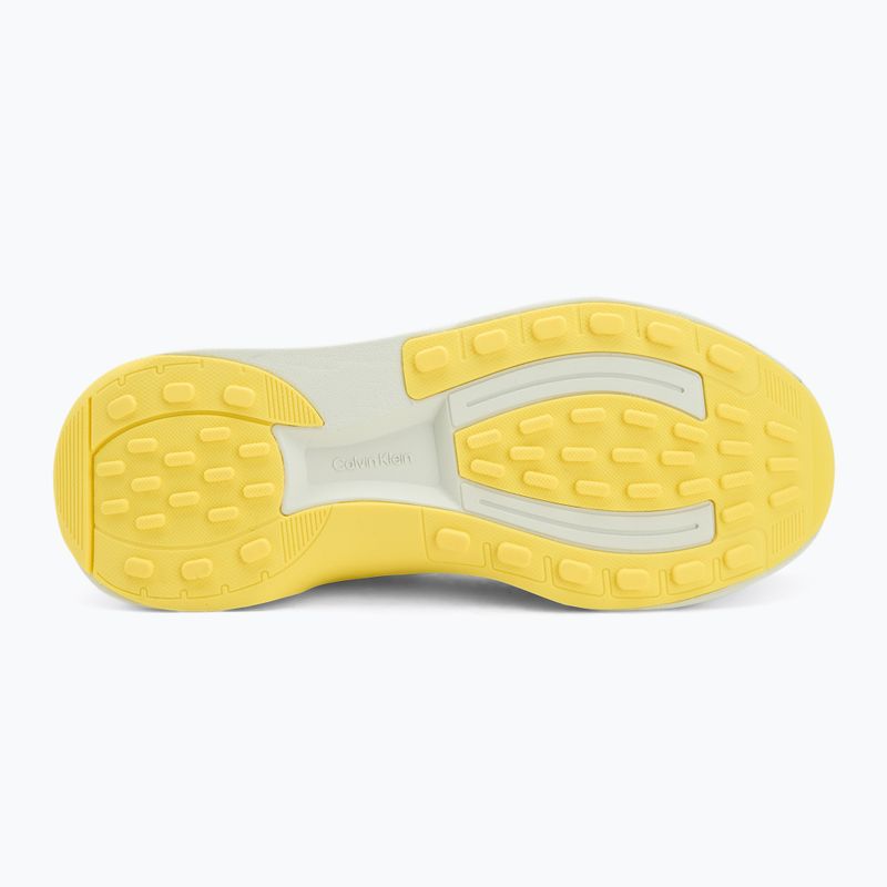 Pánské boty Calvin Klein YM0YM01457 Chunky Runner Lace Up Sock Knit vaporous white/coal/buttercup 4