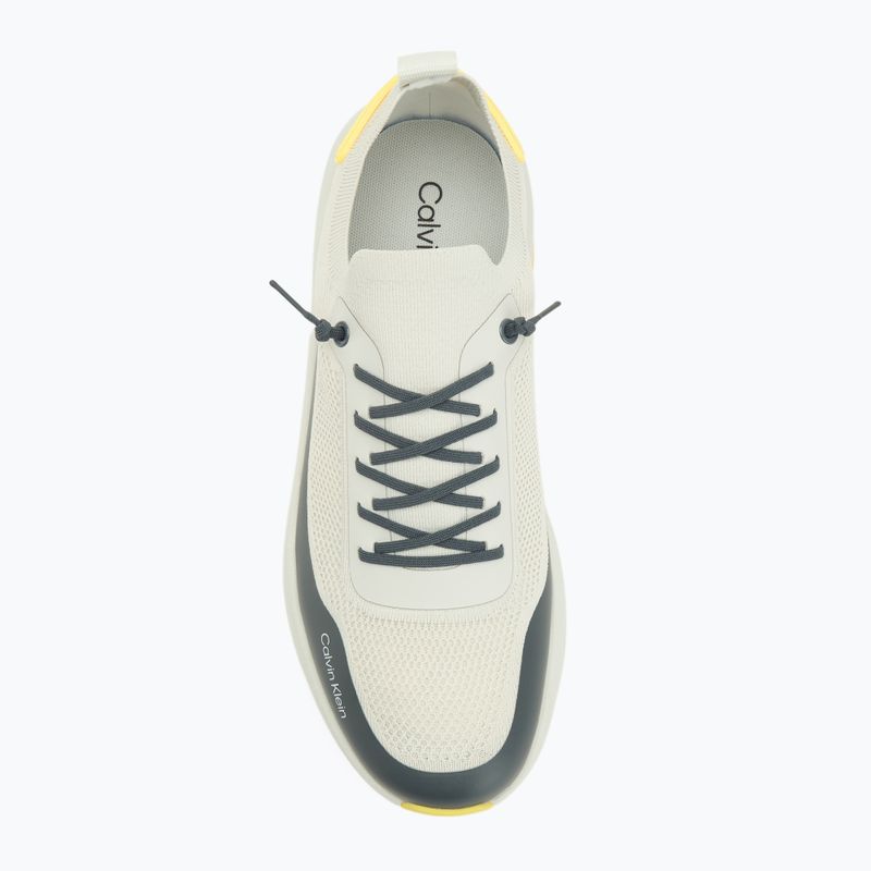 Pánské boty Calvin Klein YM0YM01457 Chunky Runner Lace Up Sock Knit vaporous white/coal/buttercup 5